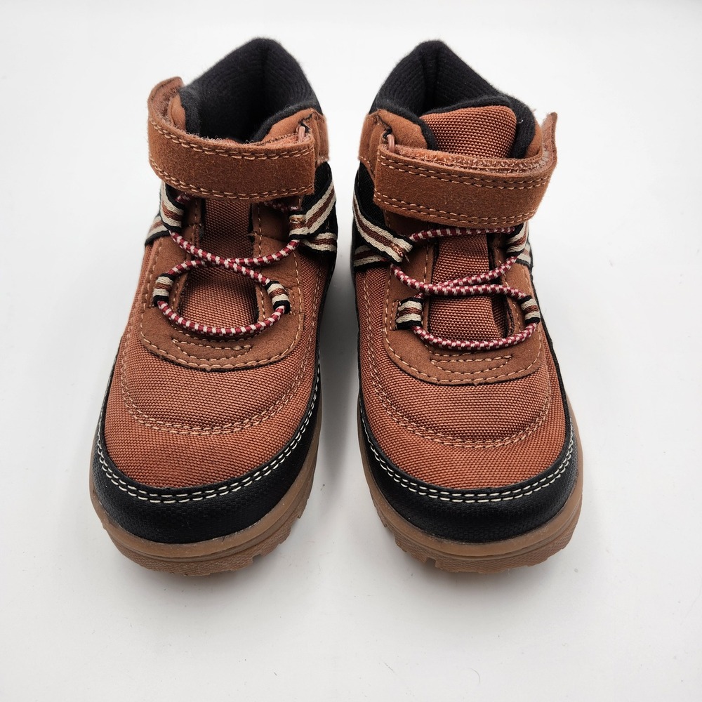 Carter's Boots Boys Size 10M Brown Donner High Top Hiking Rugged Outdoor Utility